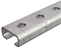 OBO profilsín perforált, nútszélesség 12 mm 2000x27x12, 5, merítetten tűzihorganyzott, DIN EN ISO 1461 1109529 (1109529)