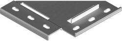 BAKS 661308 UNW összekötő sarokelem 40/ 41 mm széles C-sínhez 90 fok 150x 150 mm összekötőelem, kábelvezetési elemek csatlakoztatásához (661308)