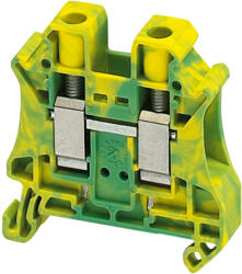 Schneider Electric Linergy TR terminals blocks - NSYTRV102PE - Csavaros egyszintes földelőkapocs 1x1 csatlakozás 10, 2 mm 10 mm2 zöld - sárga 76A - es (NSYTRV102PE)