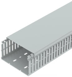 OBO vezetékrendező csatorna halogénmentes 75x125x2000, világos szürke 6178566 (6178566)