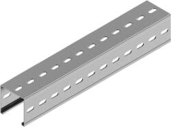 BAKS 641030 C-SÍN (profilsín) 100×100×3, 0 mm 3 m/szál szalaghorganyzott CTMT100H100/3 szerelősín, kábelvezetési elemek rögzítéséhez (641030)