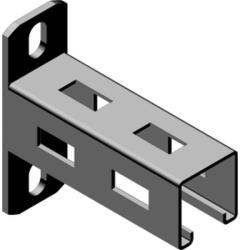 BAKS 710910 WPT/WPTO100 ( 115 mm) oldalfali/mennyezeti konzol védőkupakkal 40x40, kábelvezetési elemek rögzítéséhez (710910)
