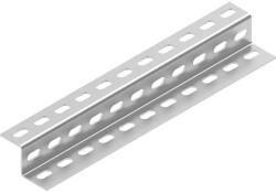 BAKS 630430 ZC30H35/3 Z-profil 35×30×3000 mm, perforált, szalaghorganyzott, anyagvastagság 2, 0 mm, villamos szerelési feladatokhoz (630430)