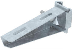 OBO oszlopra szerelhető konzol IS8-oszlophoz B160mm, merítetten tűzihorganyzott, DIN EN ISO 1461, cink 6419376 (6419376)