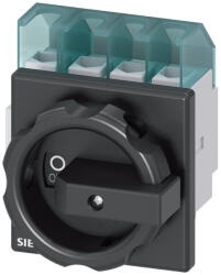 Siemens 3LD2203-1TL51 BE-KI kapcsoló 3P+N, 32A, előlapra, fekete (3LD22031TL51)
