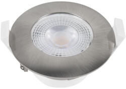 Delux LED beépíthető spotlámpa nikkel 5 W 450 lm 100-240 V d=68-75 mm 3000 K 120fok, IP44 (DEL1756)