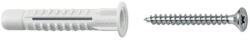 Celo 910MZKK Mzk galléros nylon dübel 10x60 mm, 6x80 mm hatlapfejű facsavarral, 75 mm-es furatmélységhez, 25 db/csomag (910MZKK)