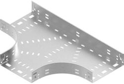BAKS 164063 TPFJ400H60 Kábeltálca T-idom 60x 400 mm csavar nélküli szerelés, anyagvastagság 1, 0 mm, villamos kábelek nyomvonalvezetéséhez (164063)