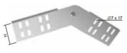 KOPOS Kábeltálca csuklós összekötő 53mm magas univerzális Sendzimir, SK 60 S Kopos (SK 60_S)