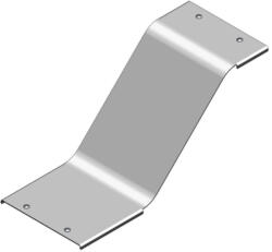 BAKS 336250 PZOPNZC500H50 Kitérő idom fedél 50x 500 mm függőleges, kültéri ipari kábeltálcához forgóretesszel, tűzihorganyzott, anyagvastagság 2, 0 mm (336250)