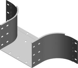 BAKS 374030 TKZDP300H200 Kábeltálca beépíthető leágazóidom 200x 300 mm tűzihorganyzott, anyagvastagság 1, 5 mm, villamos kábelek nyomvonalvezetéséhez (374030)