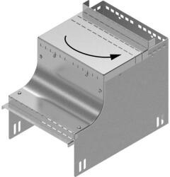 BAKS 136898 KRUDJ300 Univerzális szűkítő sarokidom 300 mm széles, 80-110 mm magas kábeltálcához, kábelvezetési elemek csatlakoztatásához (136898)