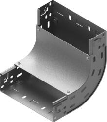 BAKS 130954 LUFWJ300H60 Kábeltálca sarokidom 90 fokos 60x 300 mm belső, függőleges, szalaghorganyzott, fedéllel, villamos kábelek nyomvonalvezetéséhez (130954)
