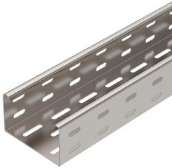 OBO kábeltálca MKS perforált 60x100x3000, felületkezelés nélkül, utókezelt, nemesacél 6056016 (6056016)