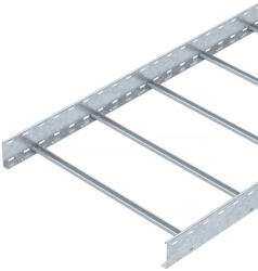OBO kábellétra hegesztett kivitel perf. nélküli létrafokkal 110x800x3000, merítetten tűzihorganyzott, DIN EN ISO 1461, cink 6207316 (6207316)