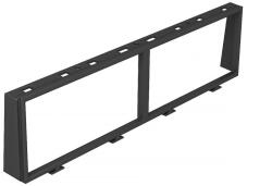 OBO beépítő keret 2+ 2 Modul 45-höz, grafit fekete 7408682 (7408682)