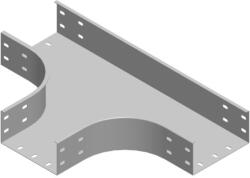 BAKS 311060 TKZP600H100 Kábeltálca T-idom 100x 600 mm tűzihorganyzott, anyagvastagság 1, 5 mm, villamos kábelek nyomvonalvezetéséhez (311060)