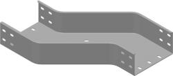 BAKS 314830 OPZLC300H100 Kábeltálca kitérő idom 100x 300 mm balos, vízszintes, tűzihorganyzott, anyagvastagság 2, 0 mm, villamos kábelek nyomvonalvezetéséhez (314830)