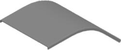 BAKS 333130 PLZZMP400H200 Sarokidom fedél 200x 400 mm 45 fokos függőleges, kültéri ipari kábeltálcához, tűzihorganyzott, anyagvastagság 1, 5 mm (333130)