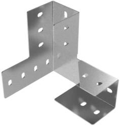 BAKS 661003 LCWLL100 Sínösszekötő sarokelem C-sínhez 90 fokos balos 253 mm szalaghorganyzott, anyagvastagság 3, 0 mm összekötőelem (661003)