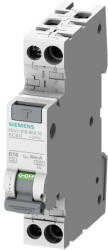 Siemens 5SV1316-7KK13 áramvédős kismegszakító, 1C+N, 13A, 6kA, 30mA, A típus (1 modulos, RCBO) (5SV13167KK13)