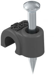 OBO ISO Nagel-Clip 9mm, L25, fekete 2232219 (2232219)
