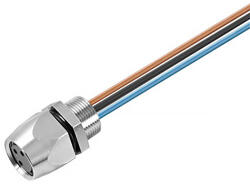 Weidmüller Beépíthető csatlakozó, M8, hüvely, egyenes, 3pólus, SAIE-M8B-3-0.5U-FP-M8 1856130000 Weidmüller (1856130000)