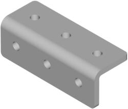 BAKS 665700 LCK17 C-sín 90 fokos összekötő 40×44×120 mm cinkpelyhes horganyzás, anyagvastagság 6, 0 mm összekötőelem, kábelvezetési elemek csatlakoztatásához (665700)