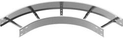 BAKS 430962 LDSC600H120 Nagyfesztávú kábellétra külső sarokidom vízszintes 120x 600 mm 90 fokos szalaghorganyzott, anyagvastagság 2, 0 mm (430962)