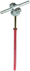 DEHN 273742 Vezetőtartó Rd 7-10 mm-hez St/tZn felső bilinccsel ZG műanyag dübellel 230 mm LH ZS 7.10 AB D10X240 STTZN ZG (273742)