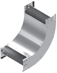BAKS 131091 LUPNJ200H80 Kábeltálca sarokidom 90 fokos 80x 200 mm függőleges, fedéllel, villamos kábelek nyomvonalvezetéséhez (131091)