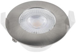 Delux LED beépíthető spotlámpa nikkel 5 W 450 lm 100-240 V d=68-75 mm 4000 K 120fok, IP44 (DEL1757)