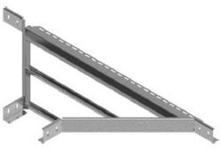 BAKS 457042 TDDP400H100 beépíthető leágazóidom kábellétrához 100x 400 mm, szalaghorganyzott, anyagvastagság 1, 5 mm, villamos szerelési feladatokhoz (457042)