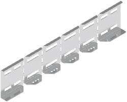 BAKS 431200 LLUSH120 Kábellétra univerzális összekötő 125x 628 mm 120 mm oldalmagassághoz, szalaghorganyzott, anyagvastagság 2, 0 mm (431200)