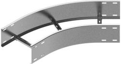BAKS 435252 LDSMC500H150 Nagyfesztávú kábellétra külső sarokidom vízszintes 150x 500 mm 45 fokos szalaghorganyzott, anyagvastagság 2, 0 mm (435252)