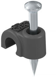 OBO ISO Nagel-Clip 10mm, L25, fekete 2232235 (2232235)