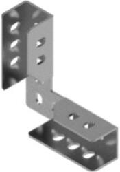 BAKS 661401 LCWL Sínösszekötő sarokelem C-sínhez 90 fokos 153x 153 mm szalaghorganyzott, anyagvastagság 3, 0 mm összekötőelem (661401)