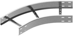 BAKS 420141 LDSMP400H100 Nagyfesztávú kábellétra külső sarokidom vízszintes 100x 400 mm 45 fokos szalaghorganyzott, anyagvastagság 1, 5 mm (420141)