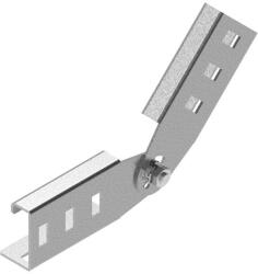 BAKS 441301 LGCH45N Kábellétra csuklós összekötő 45 mm oldalmagassághoz, anyagvastagság 2, 0 mm, villamos kábelek nyomvonalvezetéséhez (441301)