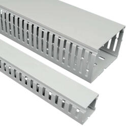 KOPOS Perforált kábelcsatorna 50x50 sötétszürke halogénmentes, RK 50X50 HF LD Kopos (42 fm/köteg) (RK 50X50 HF_LD)
