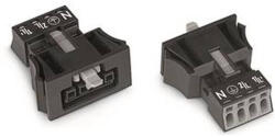 Wago bepattintható aljzat 4P Kod A 1, 5mm2 fekete (890-704) (890-704)