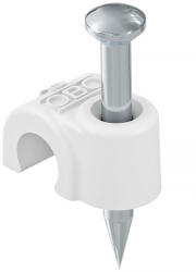 OBO ISO Nagel-Clip 8mm, L35, hófehér 2225638 (2225638)