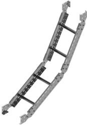 BAKS 492420 LPDP200H100N Kábellétra csuklós sarokidom függőleges 100x 200 mm 90 fokos szalaghorganyzott, anyagvastagság 1, 5 mm (492420)