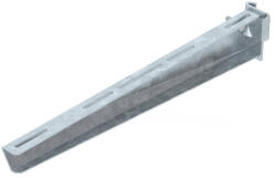 OBO oszlopra szerelhető konzol IS8-oszlophoz B510mm, merítetten tűzihorganyzott, DIN EN ISO 1461, cink 6419400 (6419400)