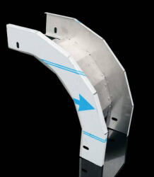 KOPOS Kábeltálca süllyedő idom 90 fok 250x50mm rozsdamentes acél, NIXKO 90X50X250 IX Kopos (NIXKO 90X50X250_IX)