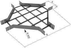 KOPOS Kábeltálca kereszt-idom 60x600mm tüzihorganyzott, KLKR 60X600 F Kopos (KLKR 60X600_F)