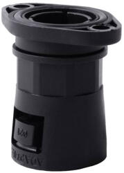 KOPOS Gégecső adapter, peremes, egyenes 28mm IP66 UV-álló, A28FL FB Kopos (A28FL_FB)