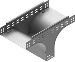 BAKS 136500 TRSNJ50H60 Leszálló T-idom 60x 50 mm szimmetrikus, kábelvezetési elemek csatlakoztatásához (136500)