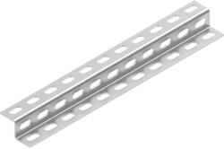 BAKS 630130 ZD25H25/3 Z-profil 25×25×3000 mm, perforált, szalaghorganyzott, anyagvastagság 1, 2 mm, villamos szerelési feladatokhoz (630130)