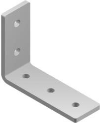 BAKS 664400 LCK4 C-sín 90 fokos összekötő 40×134×80 mm cinkpelyhes horganyzás, anyagvastagság 6, 0 mm összekötőelem, kábelvezetési elemek csatlakoztatásához (664400)